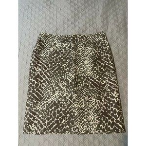 Loft Woman Skirt Leopard Print Size 10